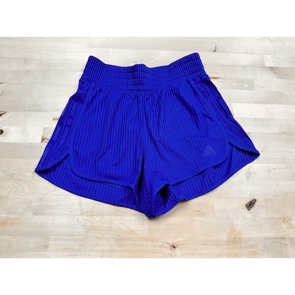 Adidas Women's Pacer Training 3-Stripes Pleated High Rise Shorts XS - Picture 1 of 4